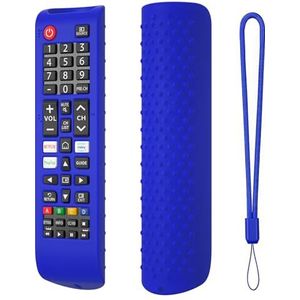 Smart TV BN59-01315A BN59-01315B Afstandsbediening Beschermhoes Siliconen Cover Mouw met Opknoping Touw Voor BN59-01315E BN59-01315L BN59-01315J Bn59-01347a Bn59-01180a (Blauw)