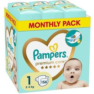 Pampers - Premium Care - Maat 1 - Maandbox - 156 luiers