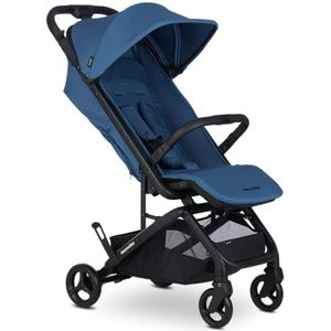 Easywalker Miley2 Reisbuggy, ultralicht en compact, 0-22 kg, eenvoudig met één hand op te vouwen, inclusief reistas en regenbescherming, 100% kantelbaar, blauw