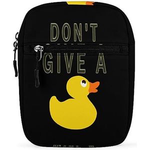 Don't Give Duck Mini Crossbody Tas Unisex Anti-Diefstal Side Schoudertassen Reizen Kleine Messenger Bag