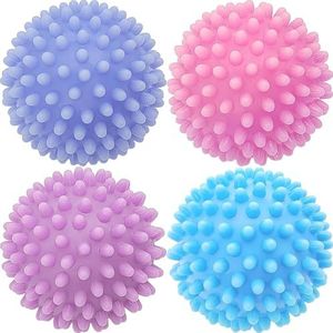 Wangdaqi Droger Ballen Wasmachine Herbruikbare Droger Ballen Wasdroger Ballen Kleding Stoffen Verminderen Rimpels 2.5"" (Set van 4)