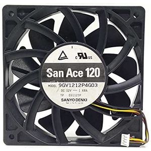 SCYHGLM High-Speed Cooling Fan voor Sanyo 9GV1212P4G03 12V 1.68A 12025, Cooling Fan 9GV1212P4G03 120x120x25mm 4Wire