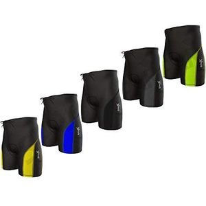 Sparx Elite Mannen Triathlon Korte Tri Shorts Fietsen Bike Swim Run (Zwart/Blauw, Large)
