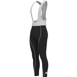 DANISH ENDURANCE Lange Bib voor Heren, met Bretels, Quick-Dry, Zwart/Grijs, S