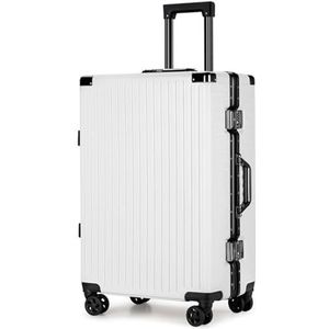 Koffer Kofferbak geschikt for MAN-tas, kan in de cabinekoffer zitten, vrouwelijke handbagage, instapwachtwoord, trolleykoffer (Color : Black, Size : 20inch)