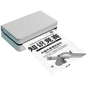 Handbediende Printer, 113mm 300dpi Mini Draadloos Ondersteuning Android Ios BT Bluetooth Draadloze Foto OCR Label Memo Handheld Draagbare Thermische printer Altijd Afdrukken