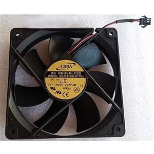 For - Solution for and Servers 12025 AD1212HB-A71GL DC12V 0.37A 12CM Power Supply Chassis Fan LMNCBVYA