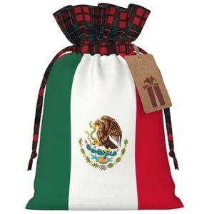 Kerst Gift Bags,Herbruikbare Kerst Zakken Voor Cadeaus,Xmas Gift Bags Kerst Party Bag Bulk Vlag Van Mexico