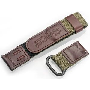 Horlogeband Nylon Quick Release militaire stijl Polsbanden for heren Dames 20 MM 22 MM (Color : HB135GRN, Size : 20mm)