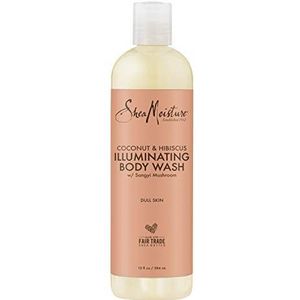 Shea Moisture Coconut & Hibiscus Shea Butter Wash Brightening & Toning for Unisex 13 oz Body Wash