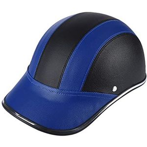 Retro Open Face Half Shell Helm, Heren en Dames Motorcycle Baseball Cap Halve Helm DOT Goedgekeurd Volwassenen Vintage Skull Cap Helm voor Scooter Street Cruiser Bromfiets Decoration