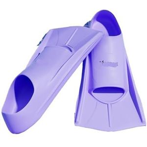 Duikvinnen Snorkelen Duiken Vinnen Peddel Siliconen Korte Heren Dames Flippers Duikuitrusting ( Color : Purple , Size : L )