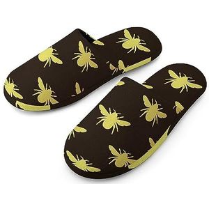 Golden Bee Katoenen Pantoffels voor dames, indoor huisschoenen, wasbare pantoffels voor vrouwen, maat 38-39 (7-8)