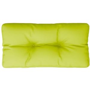 vidaXL Palletkussen 80x40x12 cm stof heldergroen
