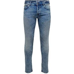 ONLY & SONS heren jeans, blauw (Blue Denim)., 30W x 32L