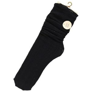 YIJIANUO Vrouwen Mode Lange Bubbels Losse Sokken Zomer Lente Effen Wit Zoete Zachte Lolita Koreaanse Mesh Designer Ademend Kant Creatieve, Zwart, One size