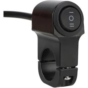 LED Stuurschakelaar Motorfietsbedieningen Schakelaars Drielijnsonderdelen Knop Stuurschakelaar Elektronica Accessoires(Black 3 line)