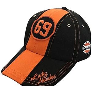 Gulf Vintage 69 Lucky Number Baseball Cap Black/Orange