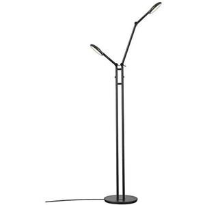 Nordlux BEND LED vloerlamp zwart 410lm touch dimmer 53x25x135cm
