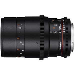 Samyang Macro-lens voor Canon M-aansluiting, 100 mm, T3.1, VDSLR, ED UMC