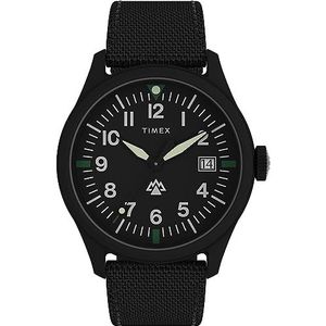 Timex 43 mm Expedition North® Traprock horloge, Zwart/Zwart/Zwart, Eén maat, 43 mm Expedition North® Traprock horloge