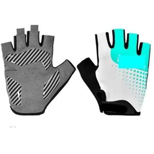 Sporthandschoenen Handschoenen Voor Heren Heren En Dames Halve Vingersport Op Zoek Naar Fitnesshandschoenen Fitness Mountainbike (Color : Black, Size : Large)