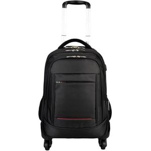 Koffer Bagage Multifunctionele Lichtgewicht Overnachtingskoffer Met Wielen Voor Heren Dames Volwassenen Reiskoffer (Color : Siyah, Size : 18in)