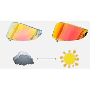Motorhelm vizier lens, Helmvizier, fotochromatisch helmvizier for AGV K1S/K3SV/K5/K5S/K6/K6S PI-STA GPR/GPRR Corsa R Lens Viseira Capacete De Moto-onderdelen (K6 Clear)(K6 Revo Red)