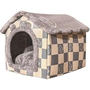 Opvouwbare hondenhuis kennel bedmat for kleine middelgrote honden katten winter warm kattenbed nest huisdier producten mand huisdieren puppy grot bank (Color : 10, Size : L within 14kg pet)