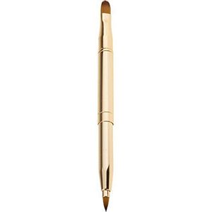 Nieuwe intrekbare Lip Brush Double-headed cosmetische oogschaduw make-up tool goud