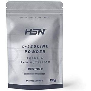 HSN Raw Leucine | Essentiële aminozuur anabole activator voor proteïnesynthese en spierontwikkeling | BCAA's Component | Optimale oplossing, Vegan Suitable, Lactosevrij, 150 g...