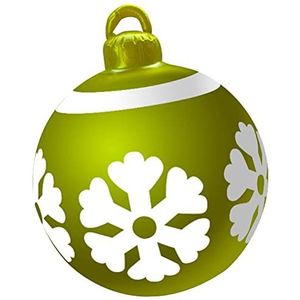 Settoo Kerstdecoraties, B7, opblaasbare kerstbal, 60 cm, van pvc, kerstbal, gepersonaliseerde boomversiering, kerstballen (met cilinderpomp)