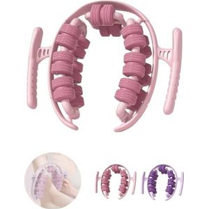 Massagerol, 28 rollen, beenmassageapparaat met 360° uitgebreide lymfedrainage, cellulitis massageapparaat, anti-cellulitis-roller, vacuümmassage voor cellulitis en fasciarol voor dijen (roze)
