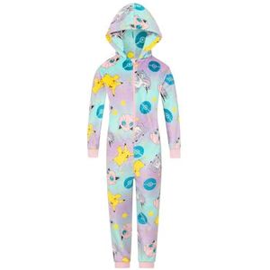 Pokémon Pink Fleece pyjama Pikachu Kinderen Eendelig, Rosé, 8-9 Jaar