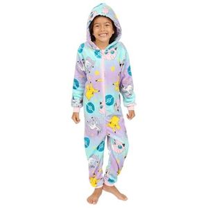 Pokémon Pink Fleece pyjama Pikachu Kinderen Eendelig, Rosé, 8-9 Jaar