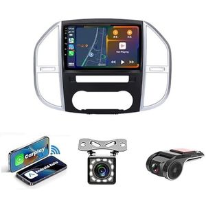 9-inch Touchscreen Autoradio Met Bluetooth Autoradio Voor Mercedes Benz Vito W447 2014-2020 Plug en Play Android 14 2Din Autoradio Radio Android Automatische Bluetooth USB RVC SWC(NF-1 WIFI 1G+32G)