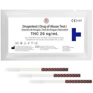 THC-drugstest - Urinetest - 20 ng/ml - Apotheekkwaliteit - 10 stuks