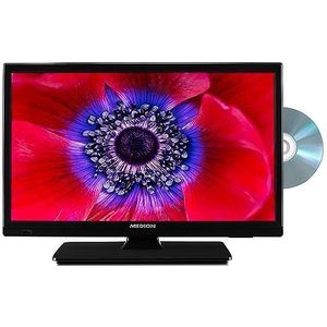 MEDION E11909 (MD 20059) 47 cm (19 inch) HD TV met DVD speler (perfect voor camping camper vrachtwagen tuin, 12V auto adapter, Triple Tuner ontvanger)