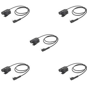Tityvirnix 5 set U94 PTT Headset Adapter Walkie Vervanging met Clip voor 888S
