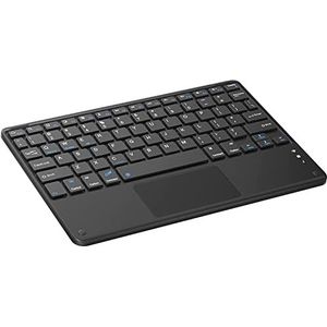 Blackview Nieuw draadloos bluetooth-toetsenbord, compact oplaadbaar QWERTZ-toetsenbord, heldere tactiele reactie, mini, type-C, zwart - nieuw, ongeopend, origineel verpakt