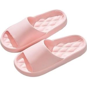 Non-slip Bathroom Slippers,Soft Slippers,Indoor And Outdoor Platform Pool Slippers Shower Slippers (Color : Pink, Size : 35-36)