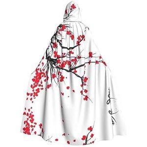 MDATT Hooded Mantel Voor Mannen, Halloween Heks Cosplay Gewaad Kostuum, Carnaval Feestbenodigdheden, Japanse Kersenboom