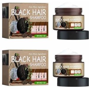 White To Black Shampoo - Diepe Herstellende En Voedende Haarverzorging, Anti-roos, Anti-jeuk, Olieregulerende For Droog Beschadigd Haar(2PCS)