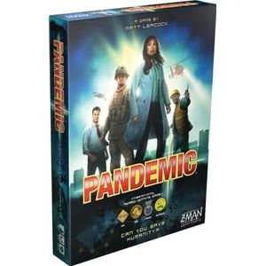 Z-Man Games , Pandemic , Board Game , Ages 8+ , 2-4 Players , 45 Minutes Playing Time