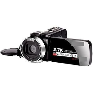 2.7K digitale camera's Videocamera Draagbare digitale camcorder 16X Zoom Touch LCD-scherm Camcorder met Multifunctionele Camcorder(Size:No SD Card,Color:Standard)