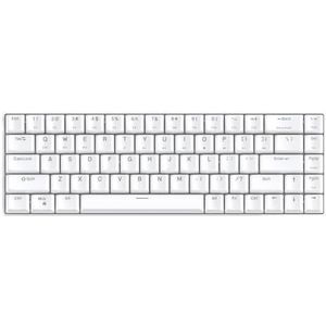 QPSJXN Mechanisch gaming-toetsenbord 68 Bluetooth 2,4 GHz blauw rood bruin met Windows Android (GK68 White US)