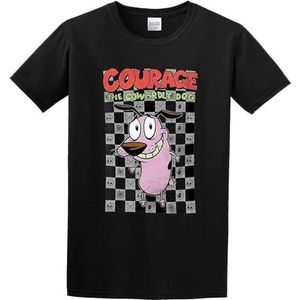 Men's Tee Courage The Cowardly Dog T Shirt Print Tees overhemden(Small)