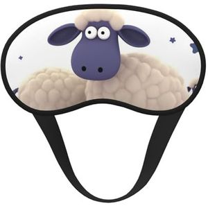 Schapen slaapmasker voor zijslaper, verduisterend oogmasker voor vrouwen en mannen, nuldruk slaapmaskers zachte ademende oogbedekking comfortabele blinddoek oogmasker voor nacht slaap