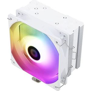 Thermalright Assassin King 120 SE WHITE ARGB CPU-luchtkoeler, AK120 SEWHITE ARGB, 5 heatpipes, TL-C12CW-S PWM stille ventilator CPU-koeler met S-FDB-lager, voor AMD AM4/AM5 Intel LGA