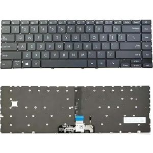 Voor Asus voor Zenbook 14 Q408 Q408U Q408UG Q407 Q407I Q407IQ Laptoptoetsenbord(Grey black backlight)